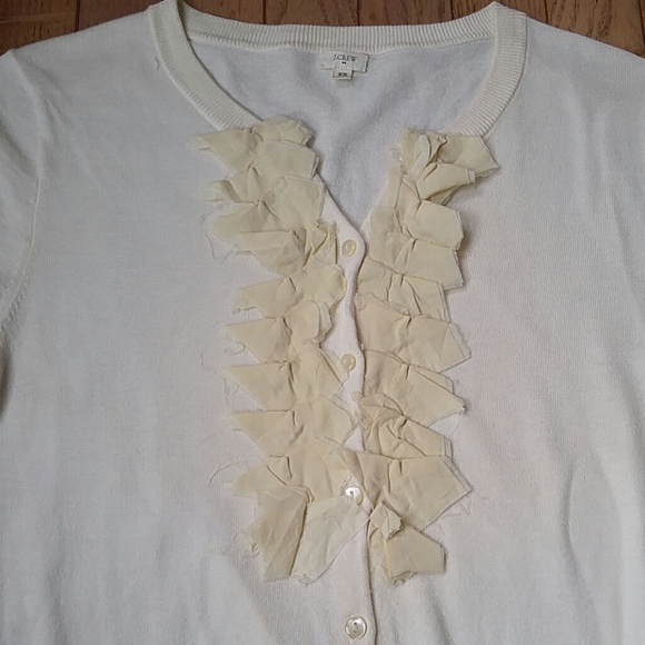 ♦3 for $15 J.Crew Ivory Cardigan Top - Picture 2 of 8